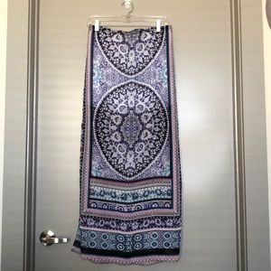 Printed maxi skirt